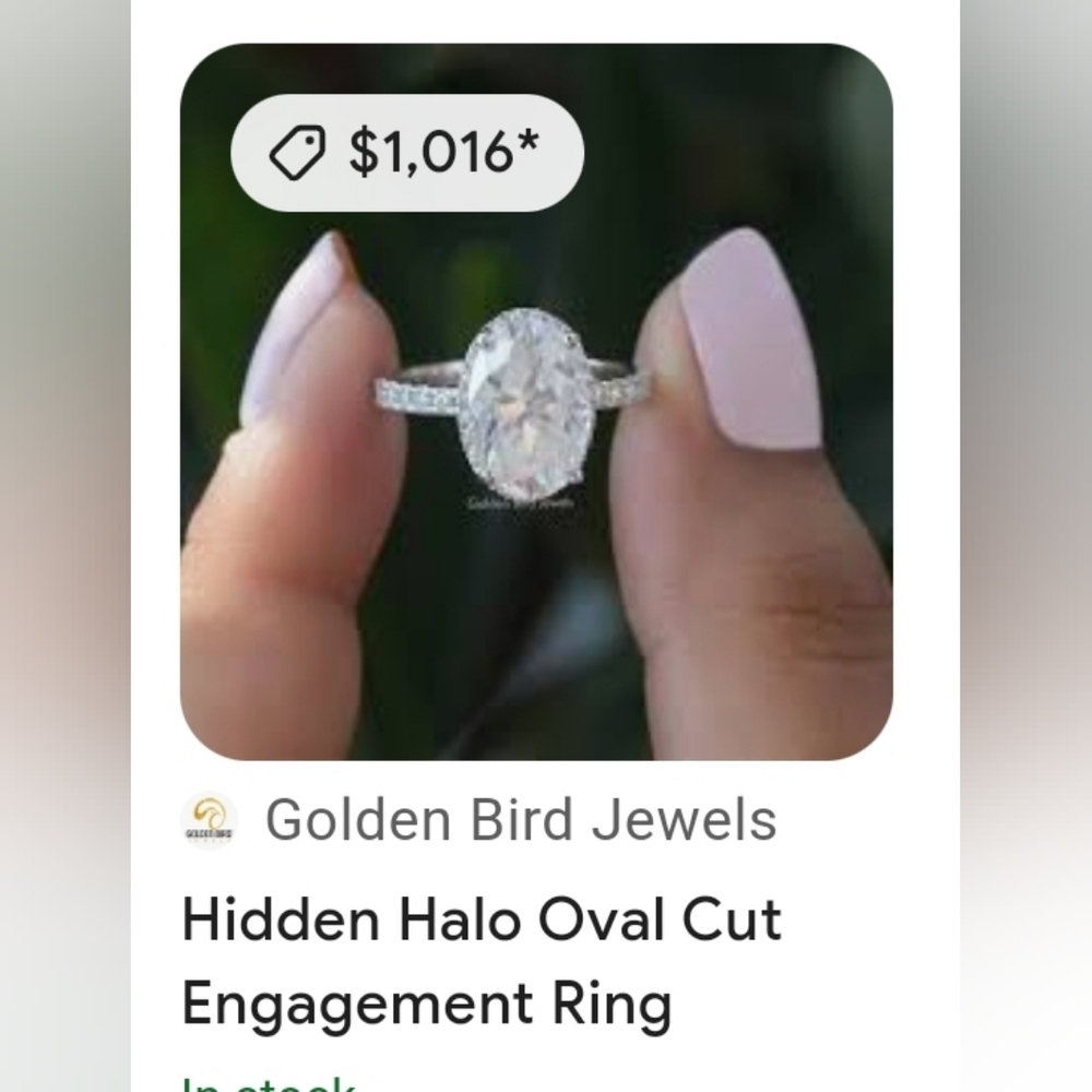 Genuine GRA Certified 2 Carat Moissanite Ring in 18k over Sterling Silver Sz 7! - Picture 10 of 10